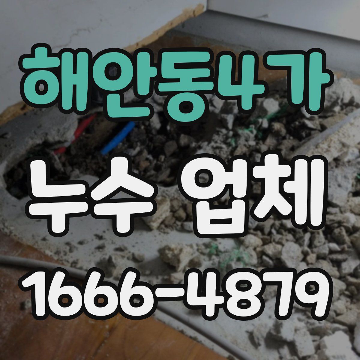 해안동4가 누수 업체