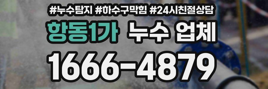 항동1가 누수 업체