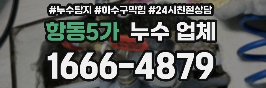 항동5가 누수 업체