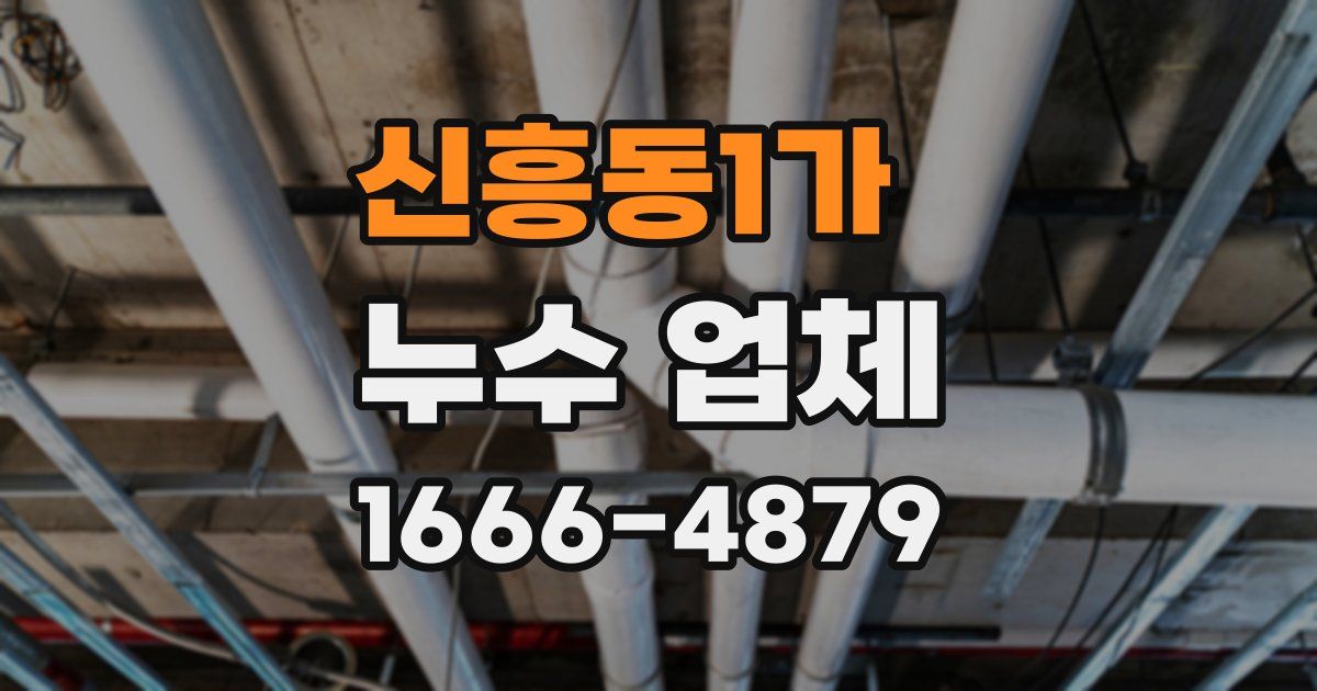 신흥동1가 누수 업체