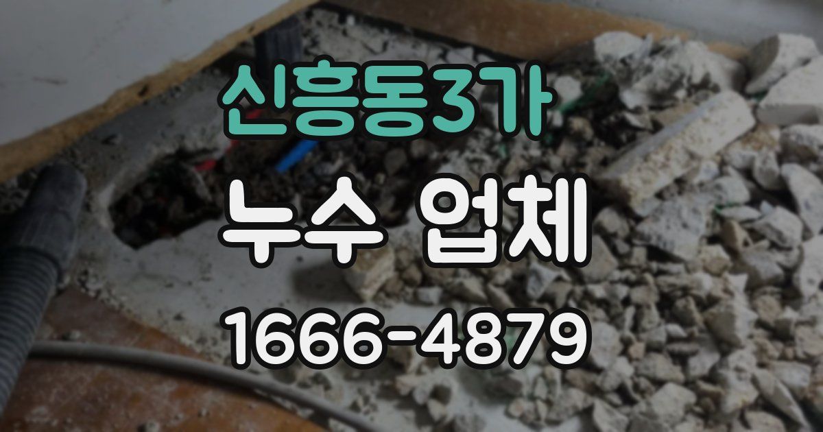 신흥동3가 누수 업체