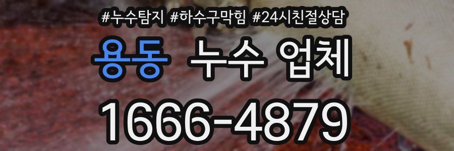 용동 누수 업체