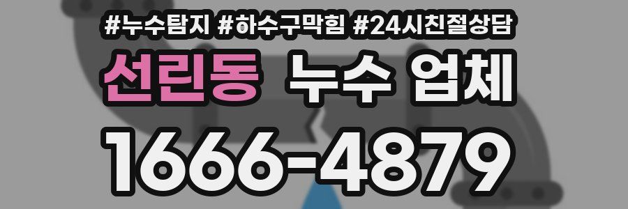 선린동 누수 업체