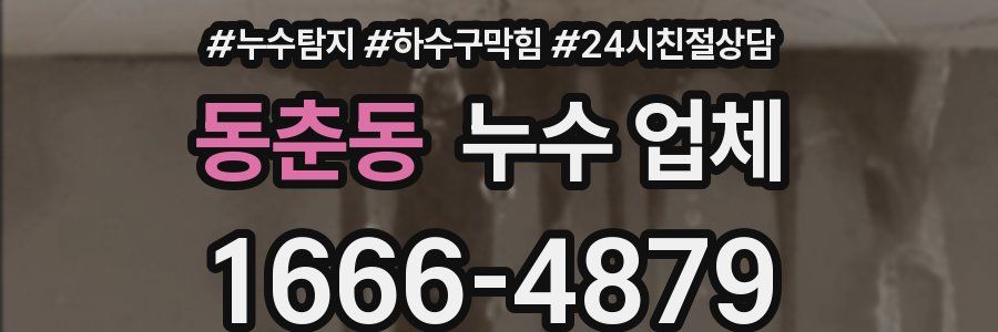 동춘동 누수 업체