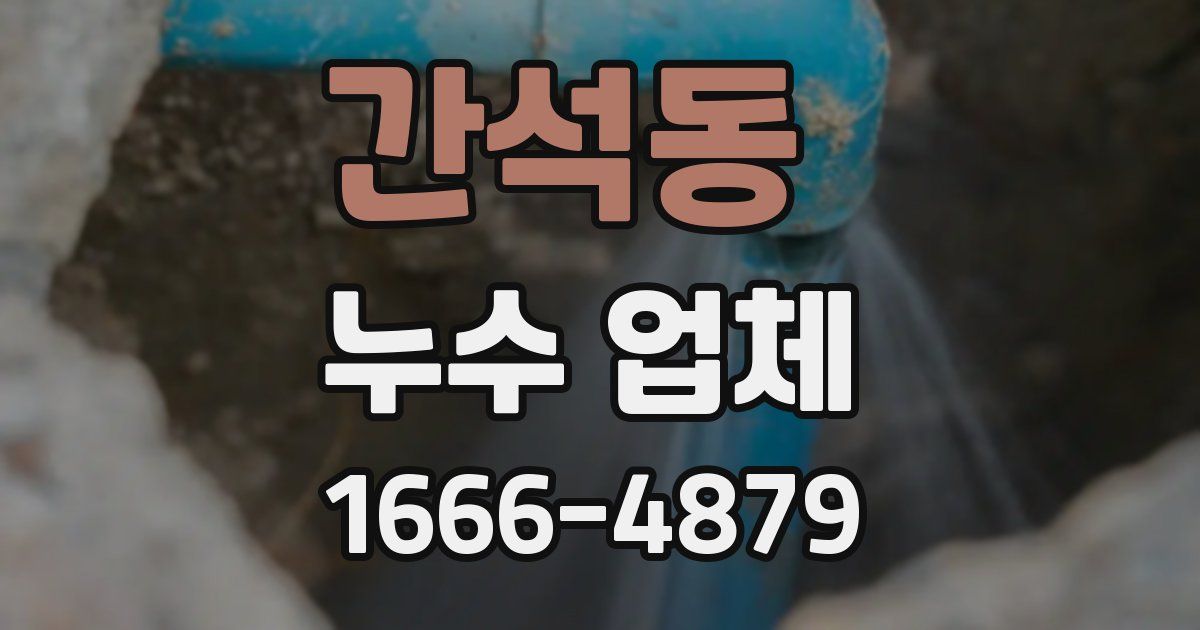 간석동 누수 업체
