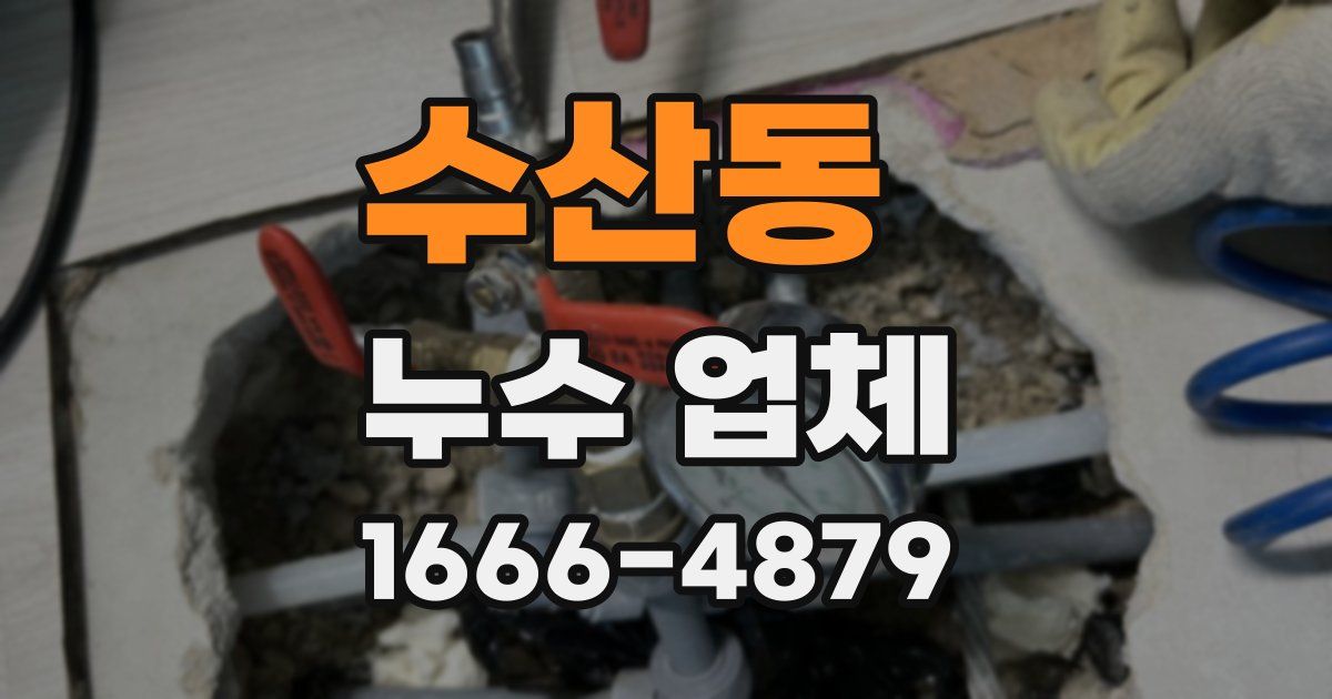 수산동 누수 업체