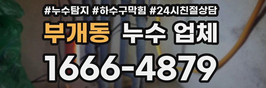 부개동 누수 업체