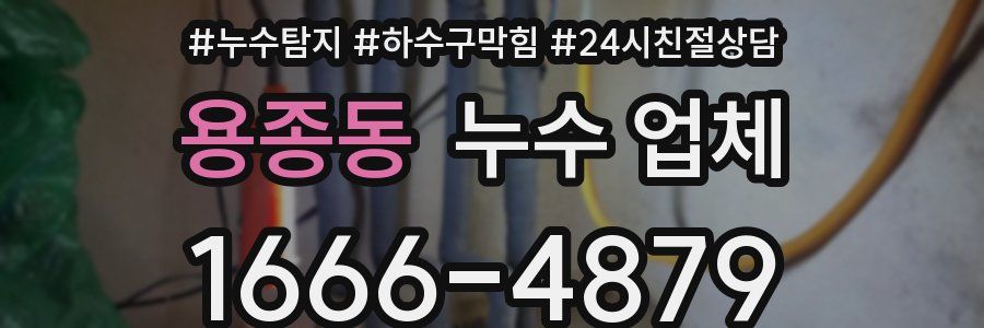용종동 누수 업체