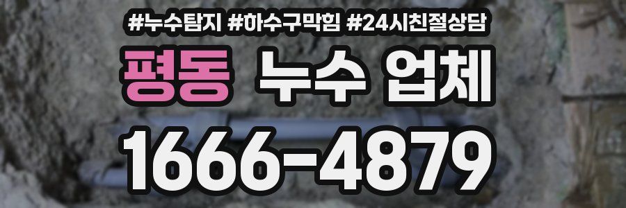 평동 누수 업체