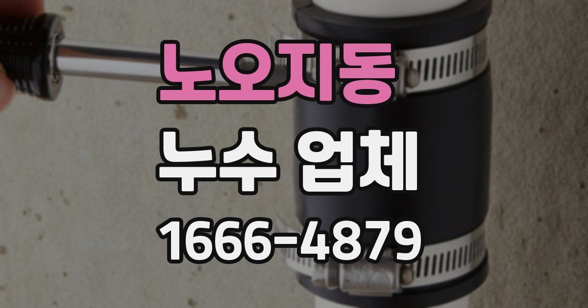 노오지동 누수 업체