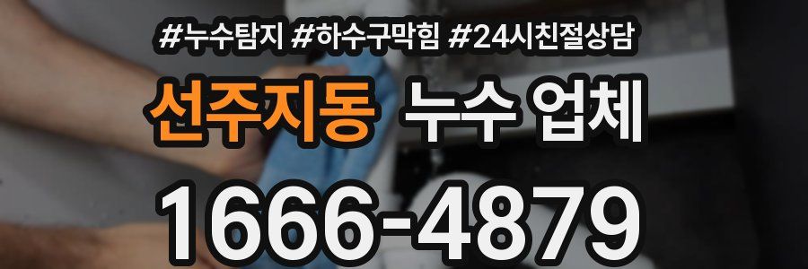 선주지동 누수 업체