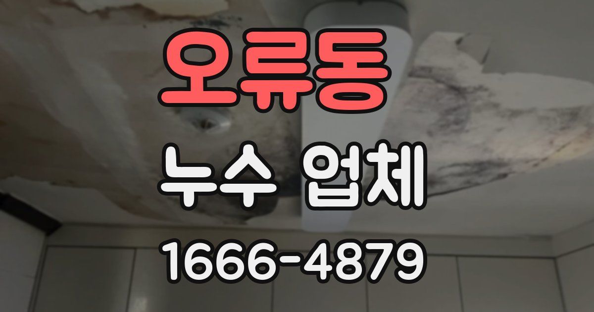 오류동 누수 업체