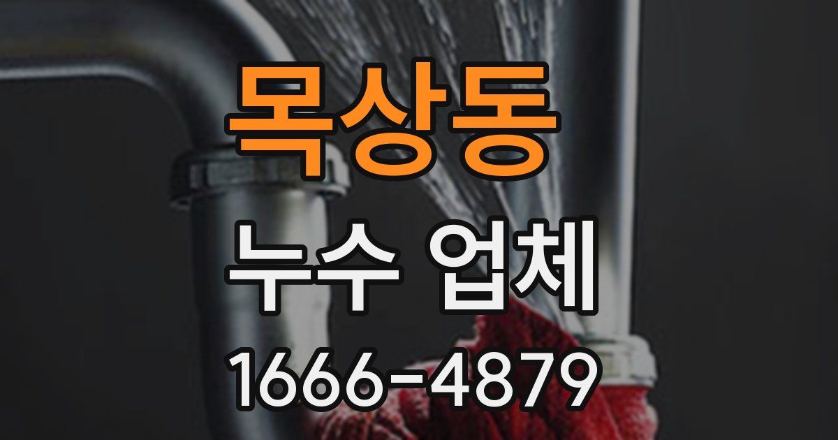 목상동 누수 업체