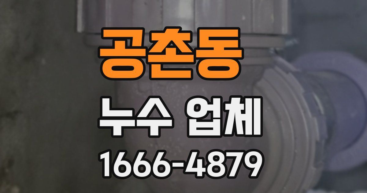 공촌동 누수 업체
