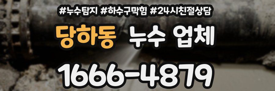 당하동 누수 업체