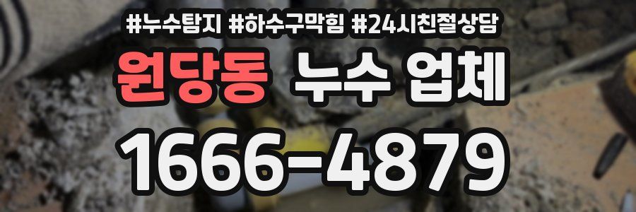 원당동 누수 업체