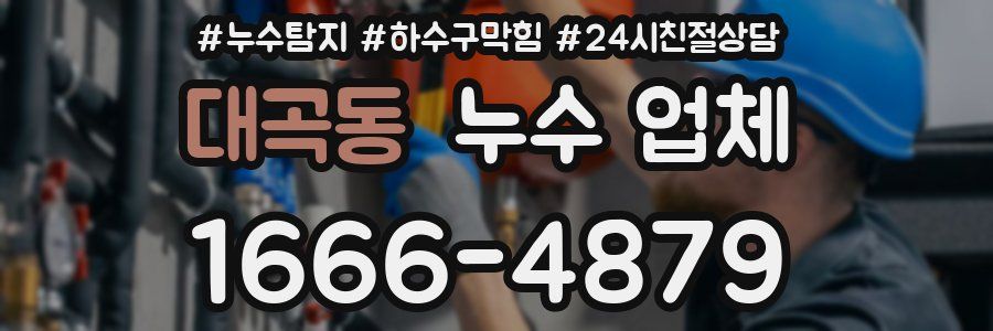 대곡동 누수 업체