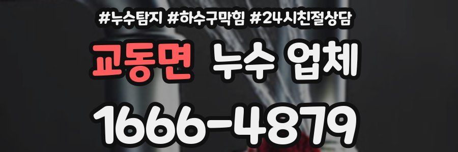 교동면 누수 업체