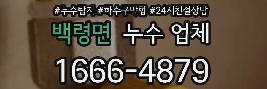 백령면 누수 업체
