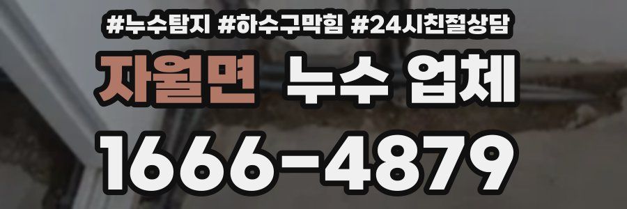 자월면 누수 업체
