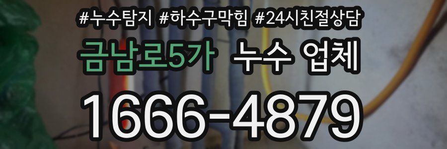 금남로5가 누수 업체