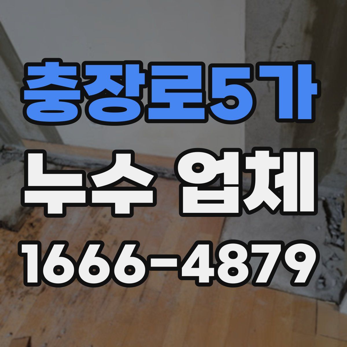 충장로5가 누수 업체
