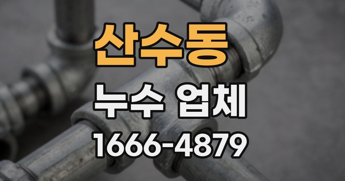 산수동 누수 업체