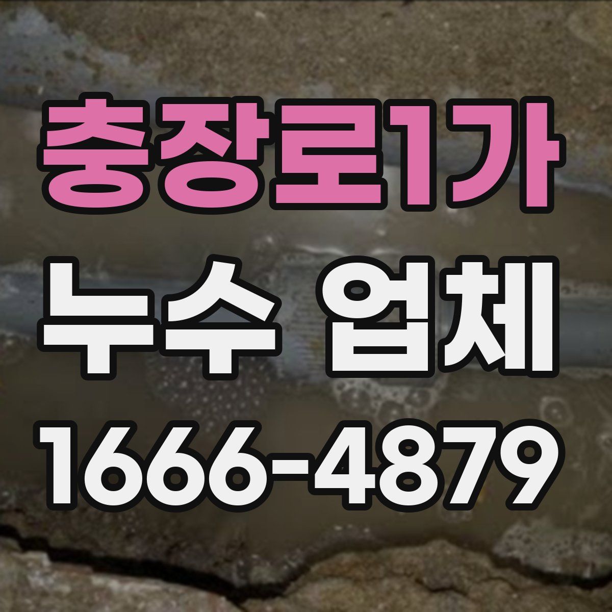 충장로1가 누수 업체