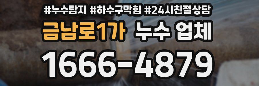 금남로1가 누수 업체