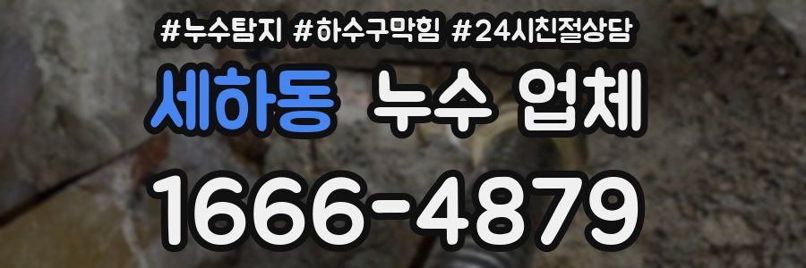 세하동 누수 업체