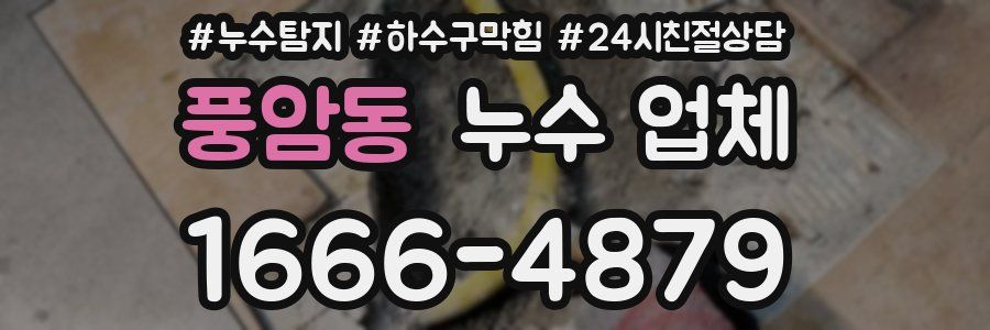 풍암동 누수 업체