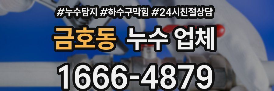 금호동 누수 업체