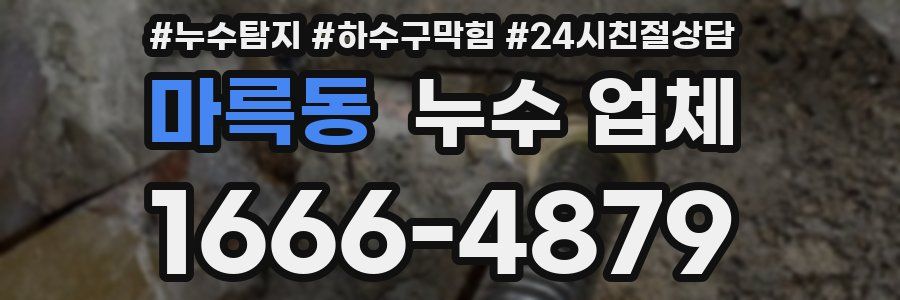 마륵동 누수 업체