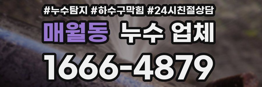 매월동 누수 업체