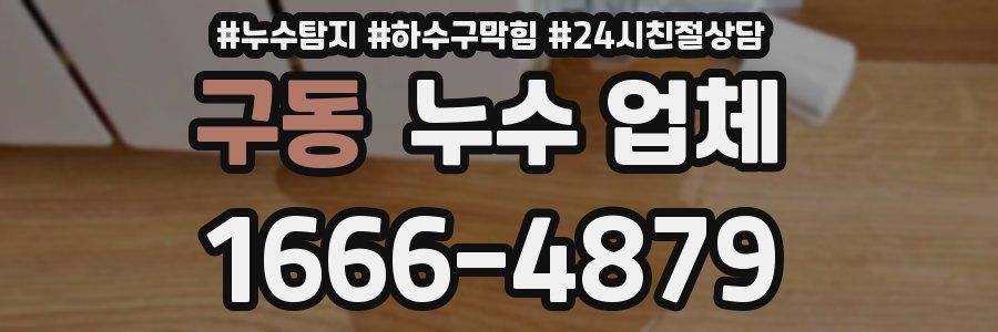 구동 누수 업체