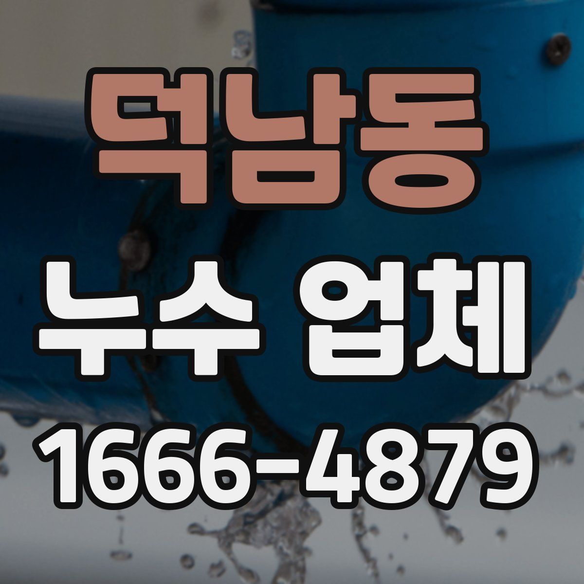 덕남동 누수 업체