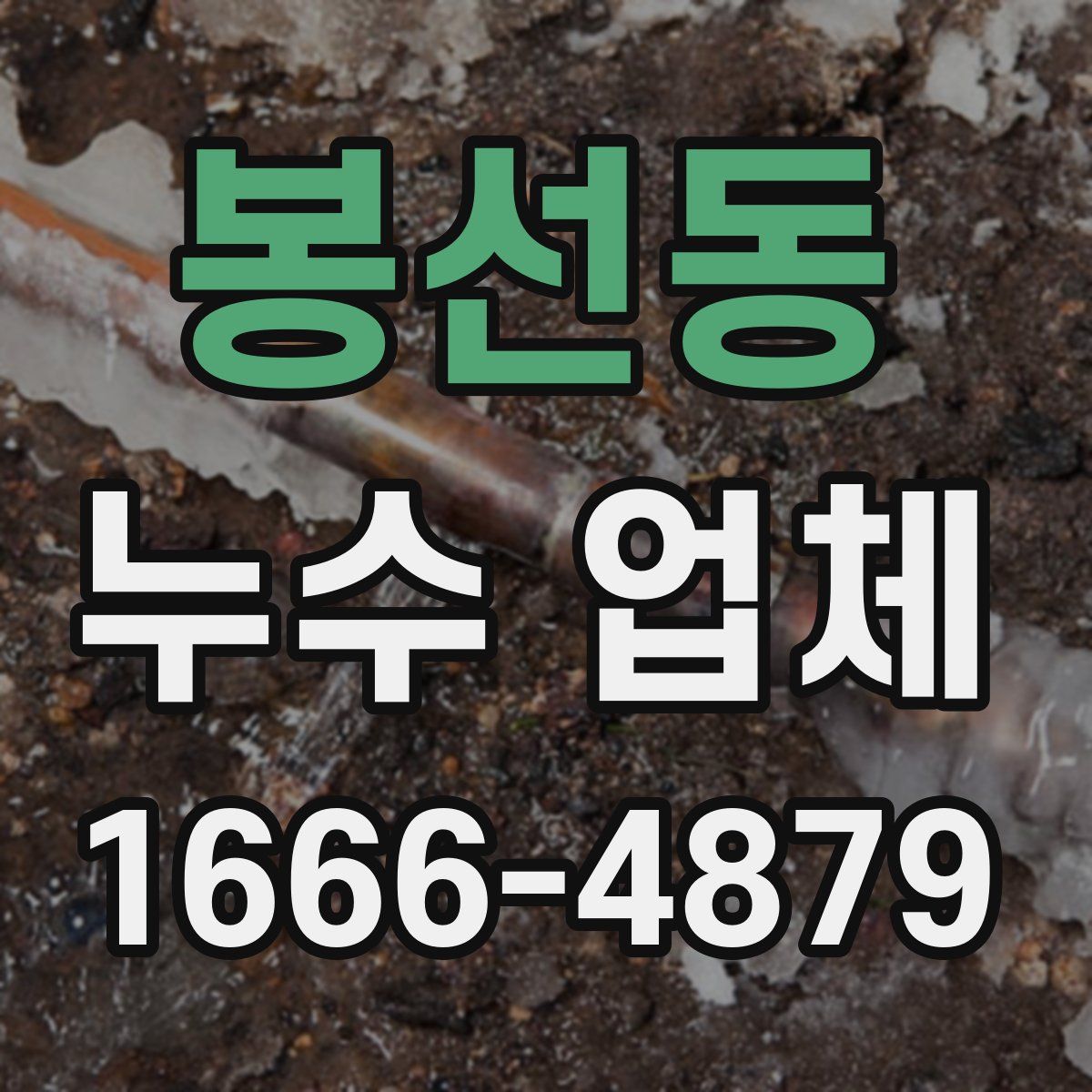 봉선동 누수 업체