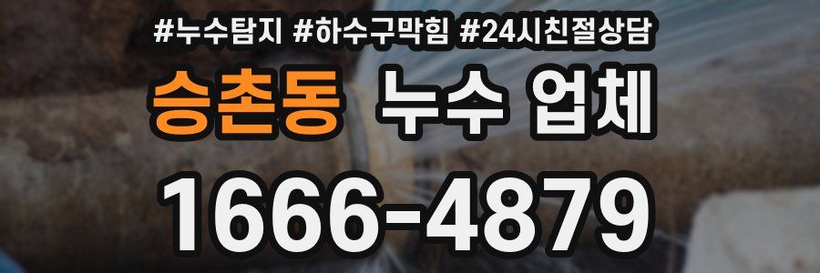 승촌동 누수 업체