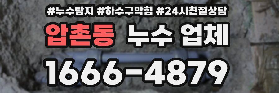 압촌동 누수 업체
