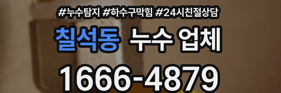 칠석동 누수 업체