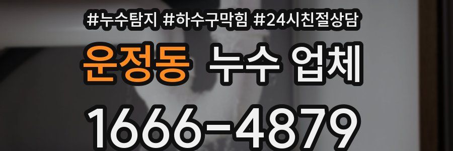 운정동 누수 업체
