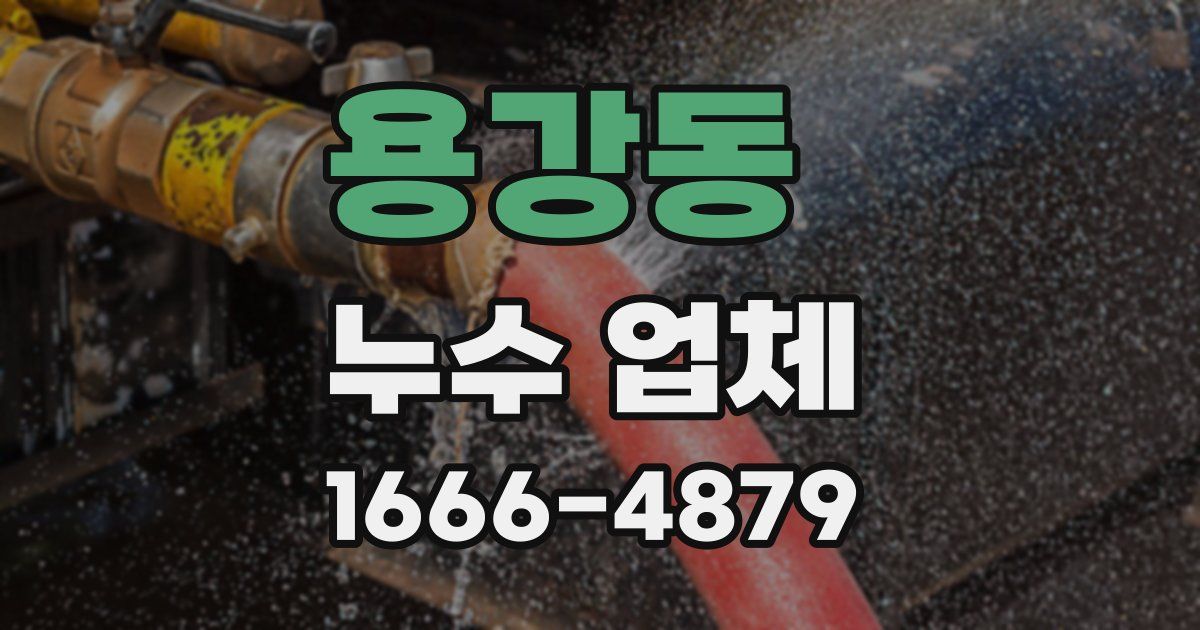 용강동 누수 업체