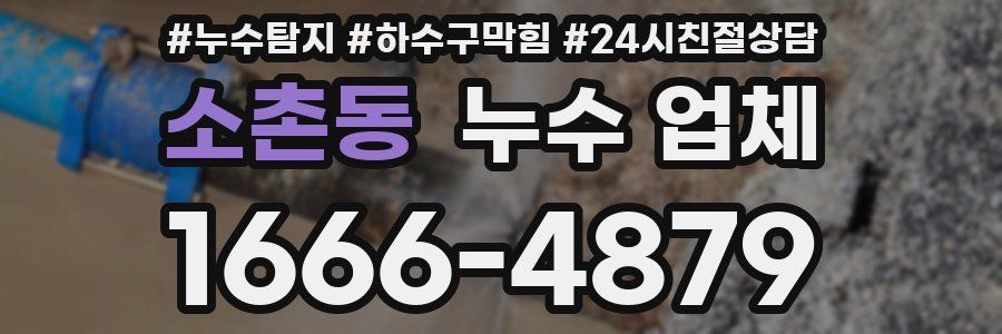 소촌동 누수 업체