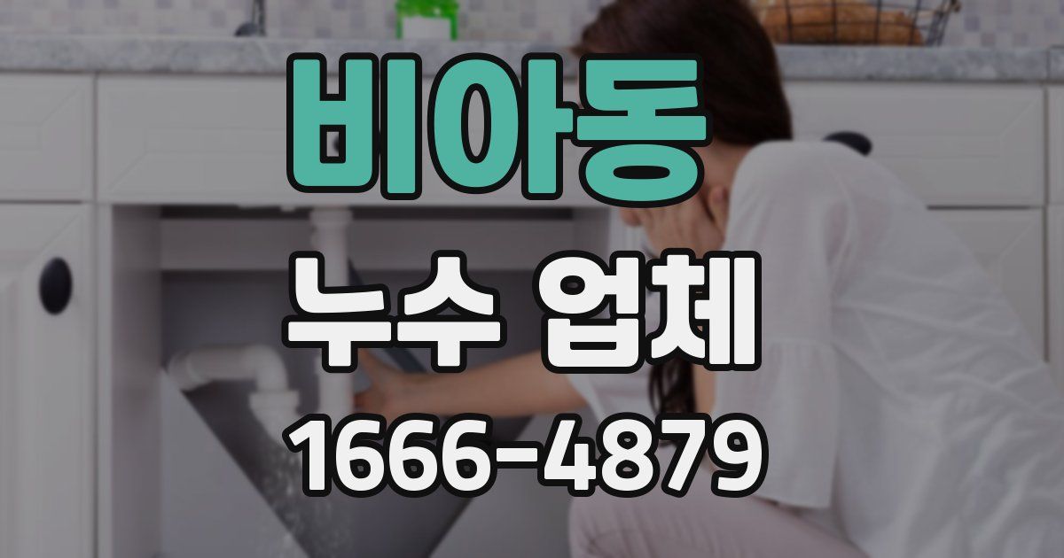 비아동 누수 업체