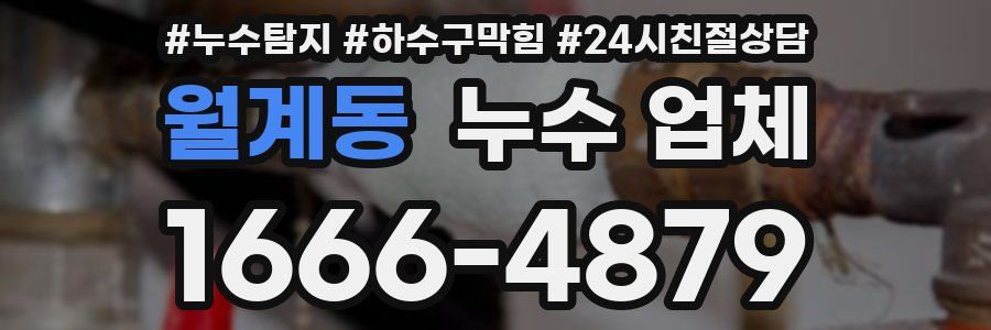 월계동 누수 업체