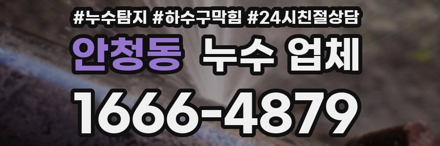 안청동 누수 업체