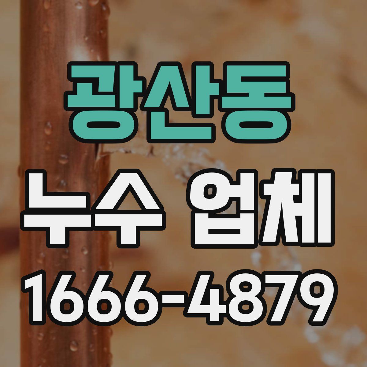 광산동 누수 업체