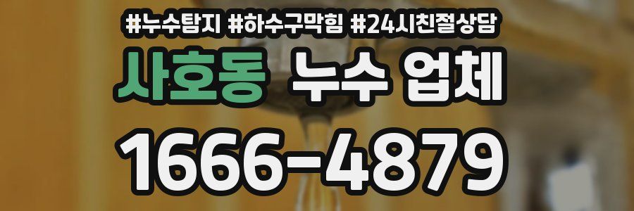 사호동 누수 업체