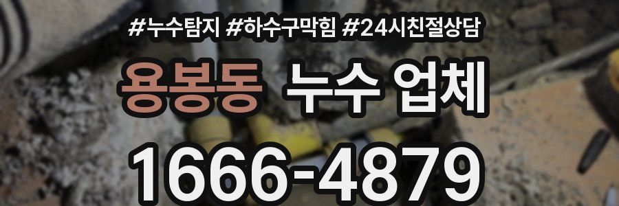 용봉동 누수 업체