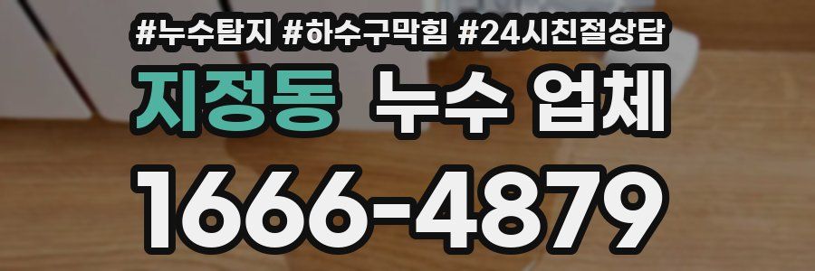 지정동 누수 업체